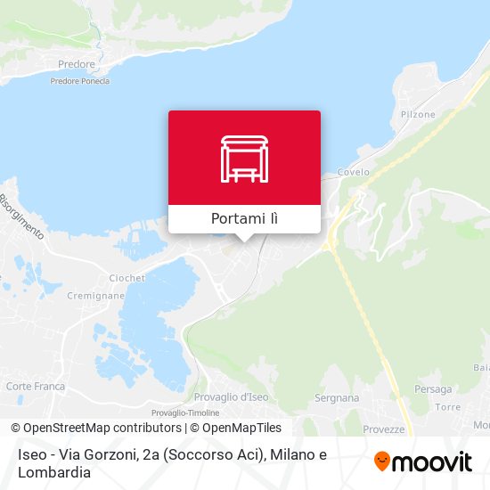 Mappa Iseo - Via Gorzoni, 2a (Soccorso Aci)