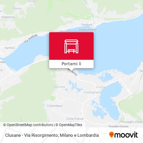 Mappa Clusane - Via Risorgimento