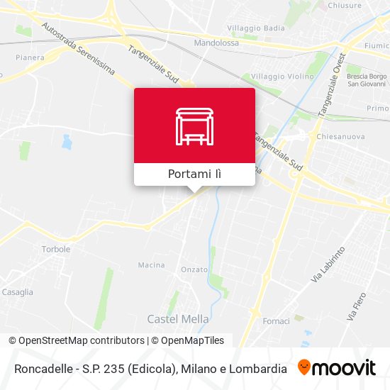 Mappa Roncadelle - S.P. 235 (Edicola)