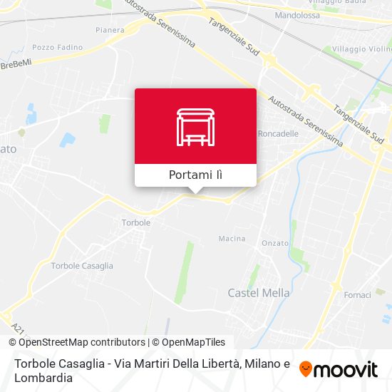 Mappa Torbole Casaglia - Via Martiri Della Libertà