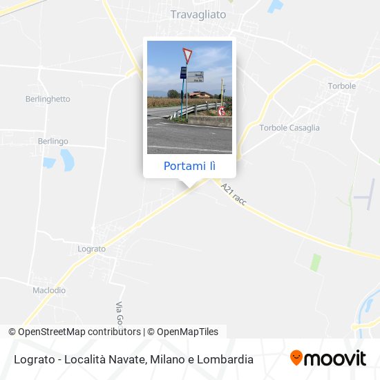 Mappa Lograto - Località Navate