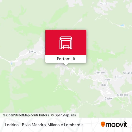Mappa Lodrino - Bivio Mandro