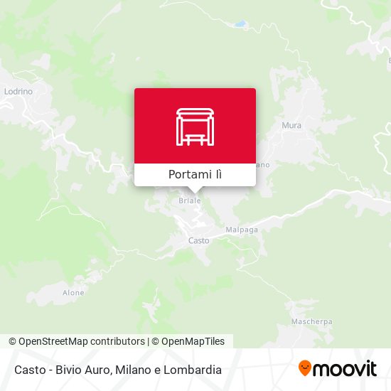 Mappa Casto - Bivio Auro