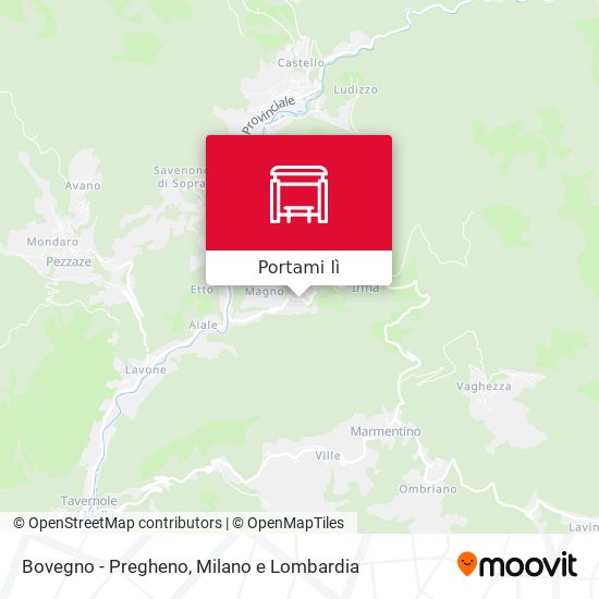 Mappa Bovegno - Pregheno