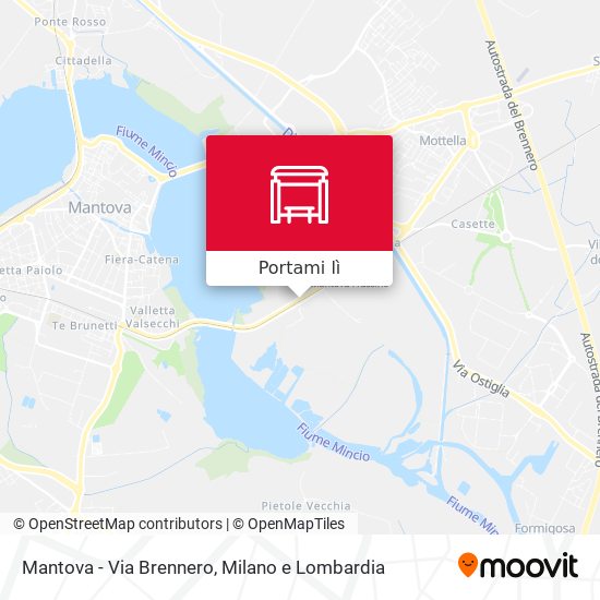 Mappa Mantova - Via Brennero