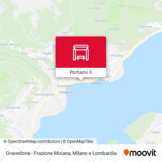 Mappa Gravedona - Frazione Moiana