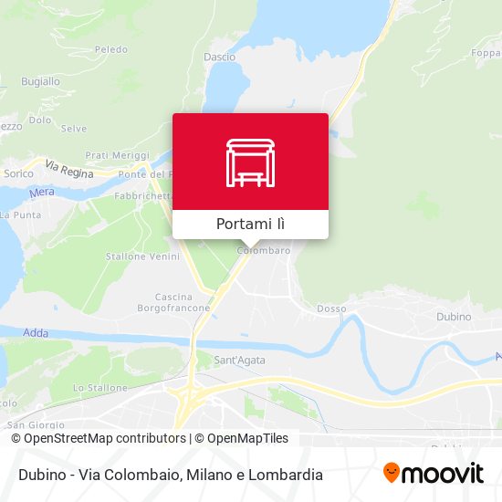 Mappa Dubino - Via Colombaio