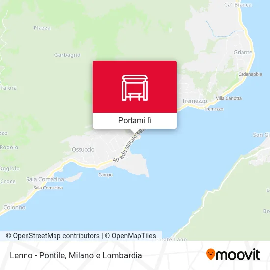 Mappa Lenno - Pontile