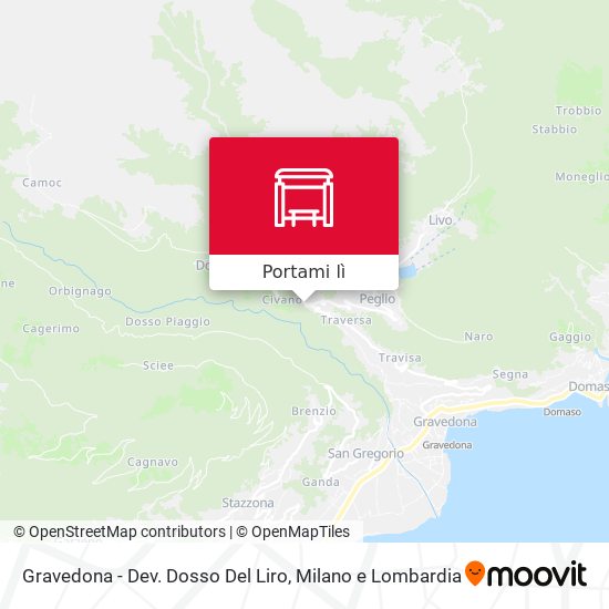 Mappa Gravedona - Dev. Dosso Del Liro