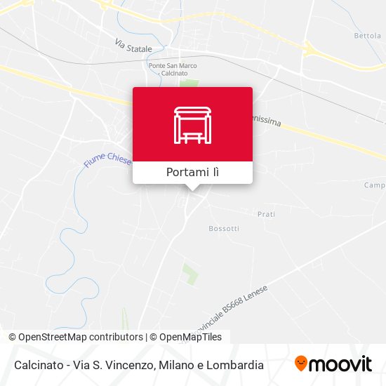 Mappa Calcinato - Via S. Vincenzo