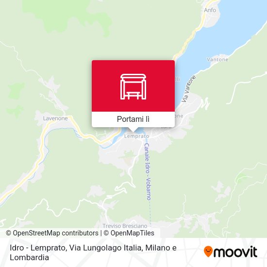 Mappa Idro - Lemprato, Via Lungolago Italia