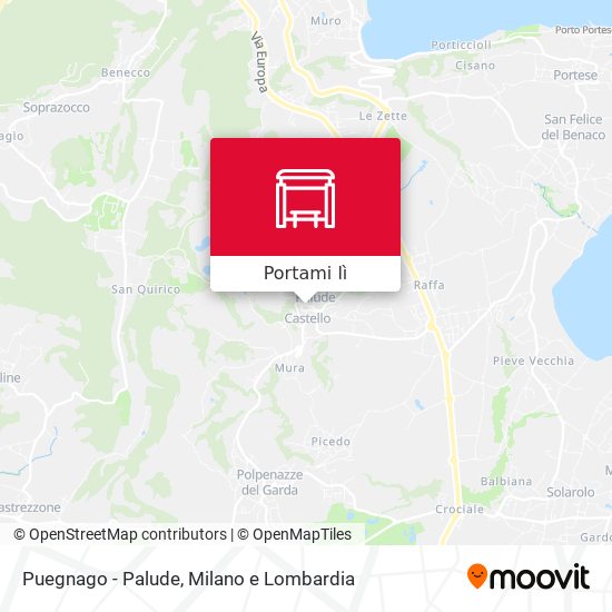 Mappa Puegnago - Palude