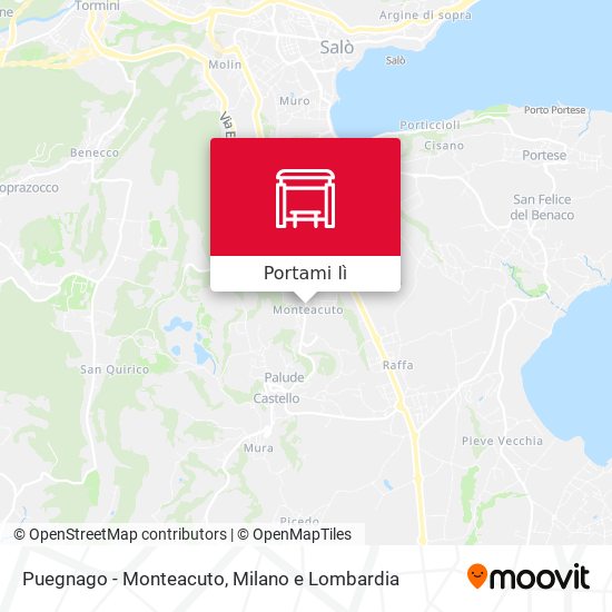 Mappa Puegnago - Monteacuto