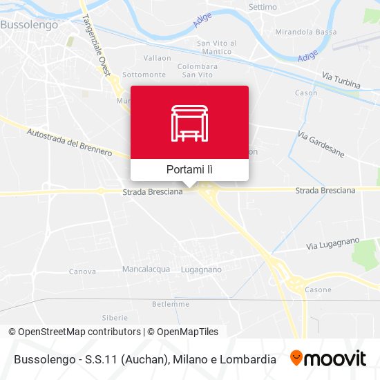 Mappa Bussolengo - S.S.11 (Auchan)