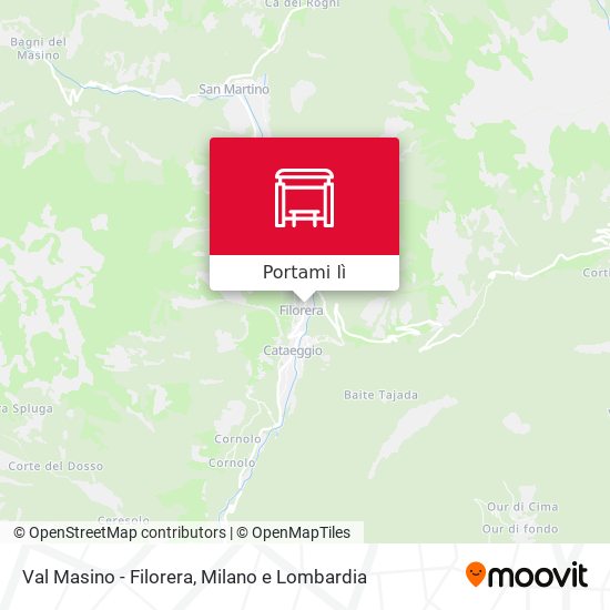 Mappa Val Masino - Filorera