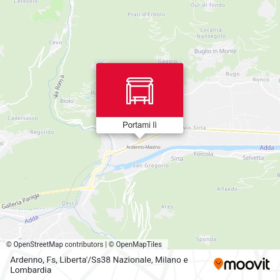 Mappa Ardenno, Fs, Liberta' / Ss38 Nazionale