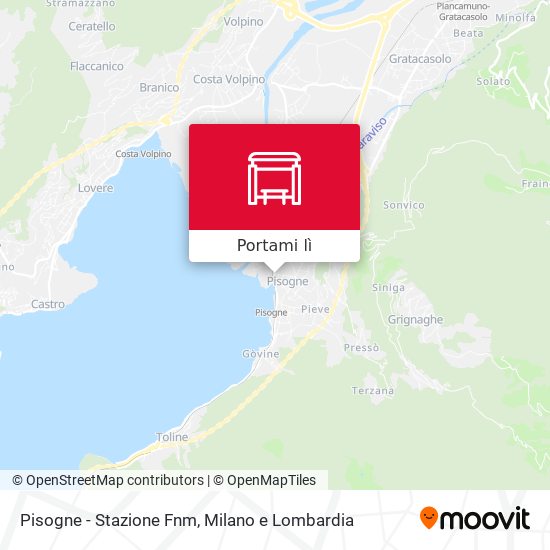 Mappa Pisogne - Stazione Fnm