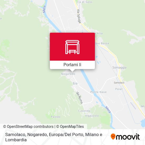 Mappa Samolaco, Nogaredo, Europa / Del Porto