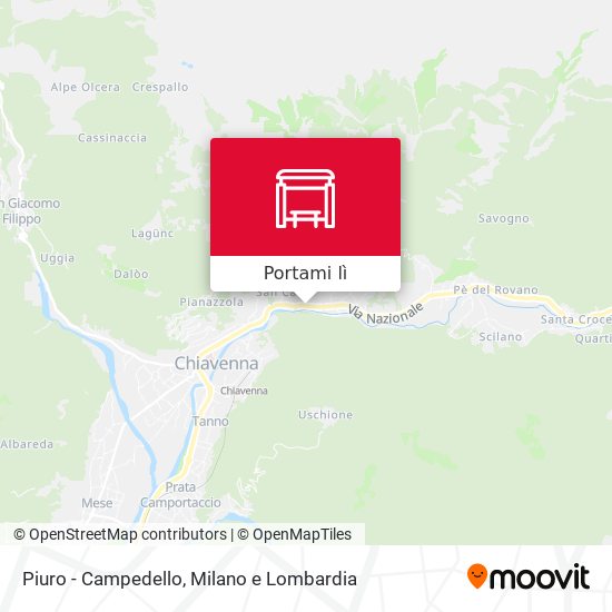 Mappa Piuro - Campedello