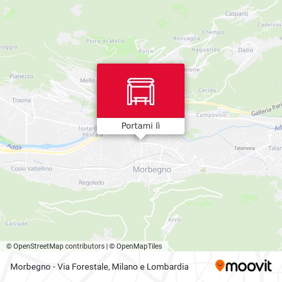 Mappa Morbegno - Via Forestale