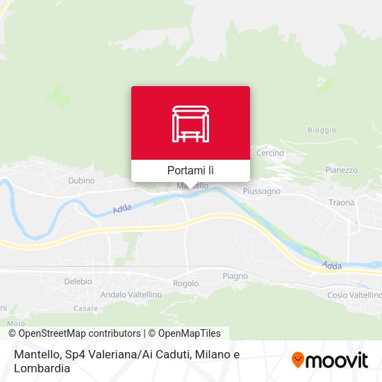 Mappa Mantello, Sp4 Valeriana / Ai Caduti