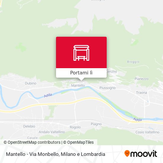 Mappa Mantello - Via Monbello