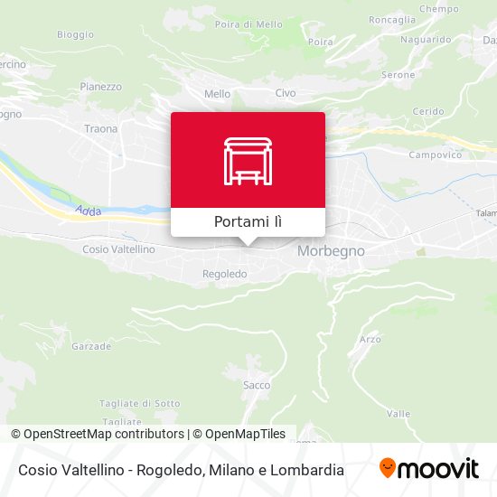 Mappa Cosio Valtellino - Rogoledo