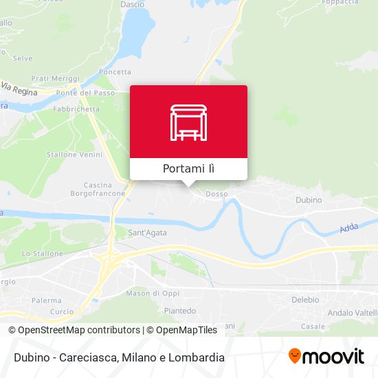 Mappa Dubino - Careciasca