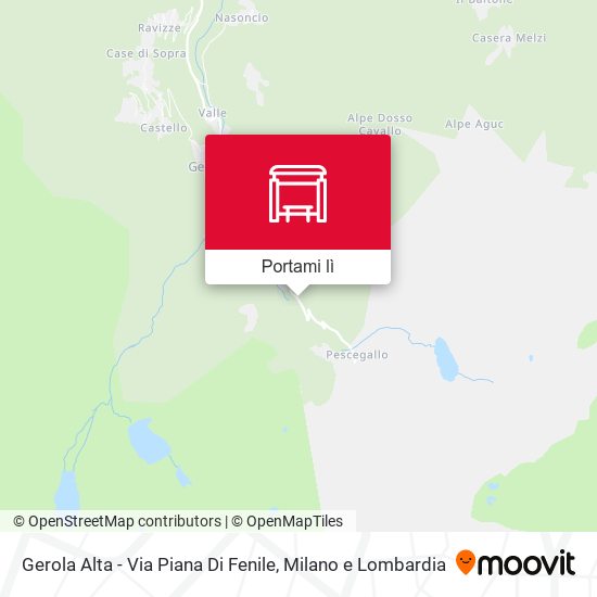 Mappa Gerola Alta - Via Piana Di Fenile