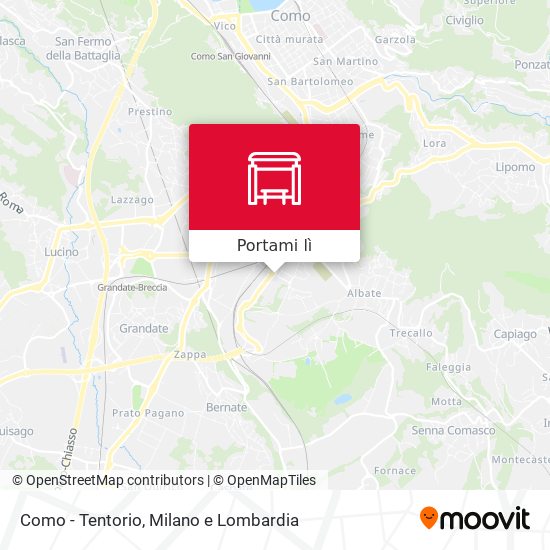 Mappa Como - Tentorio