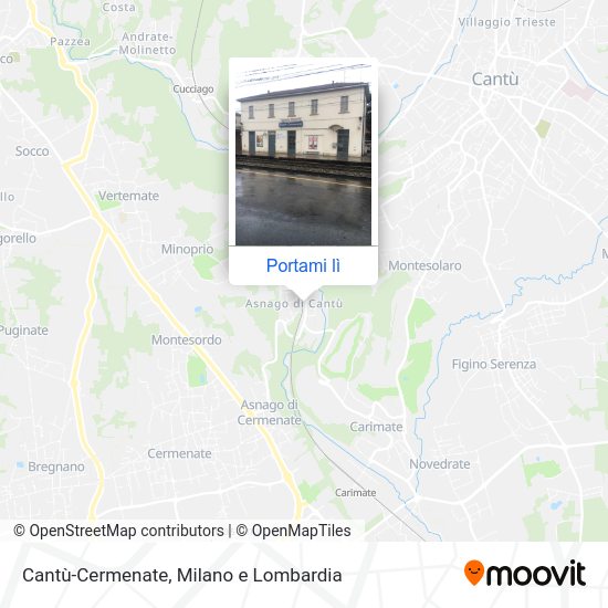 Mappa Cantù-Cermenate