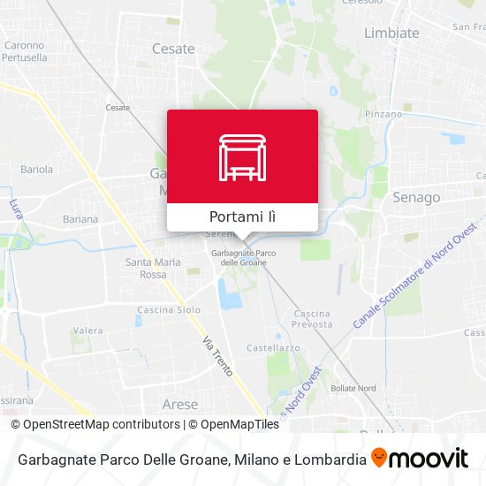 Mappa Garbagnate Parco Delle Groane