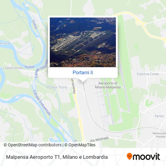 Mappa Malpensa Aeroporto T1