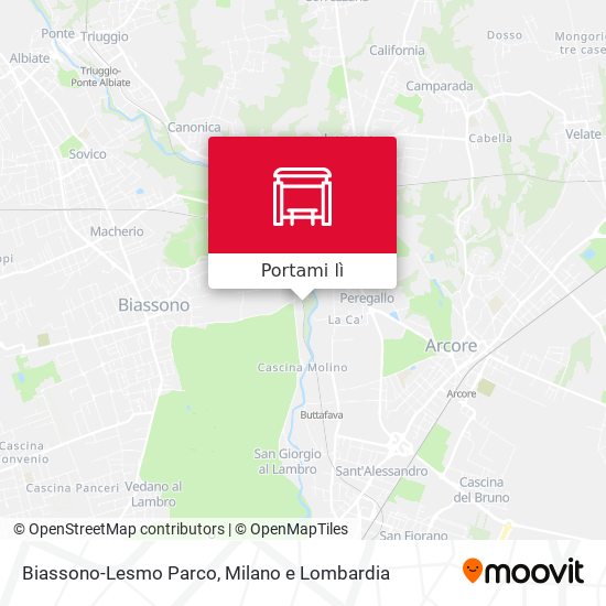 Mappa Biassono-Lesmo Parco
