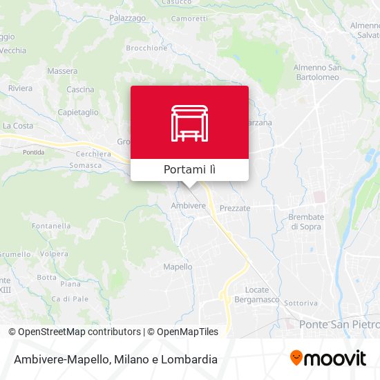 Mappa Ambivere-Mapello