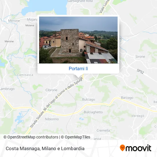 Mappa Costa Masnaga