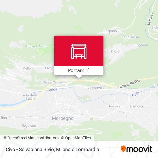 Mappa Civo - Selvapiana Bivio