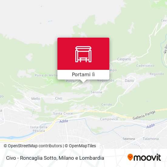 Mappa Civo - Roncaglia Sotto