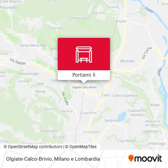 Mappa Olgiate-Calco-Brivio