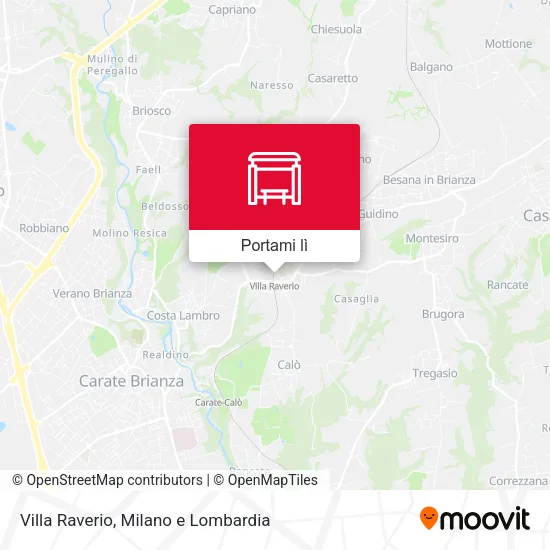 Mappa Villa Raverio