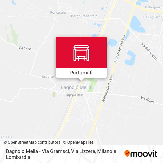 Mappa Bagnolo Mella - Via Gramsci, Via Lizzere