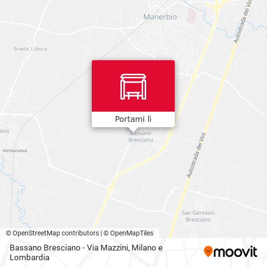 Mappa Bassano Bresciano - Via Mazzini
