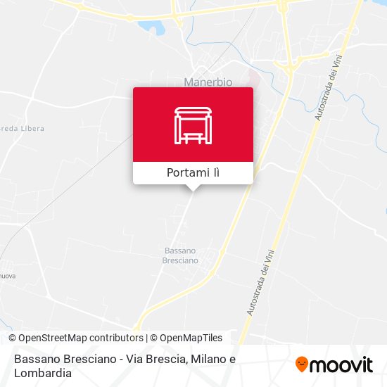 Mappa Bassano Bresciano - Via Brescia