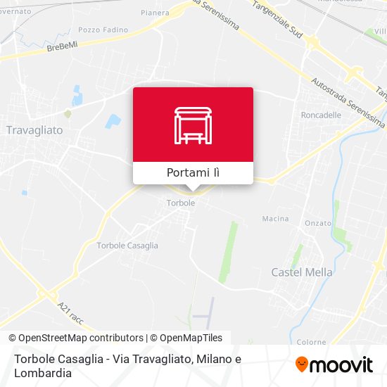 Mappa Torbole Casaglia - Via Travagliato