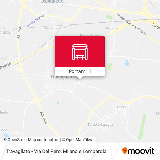 Mappa Travagliato - Via Del Pero