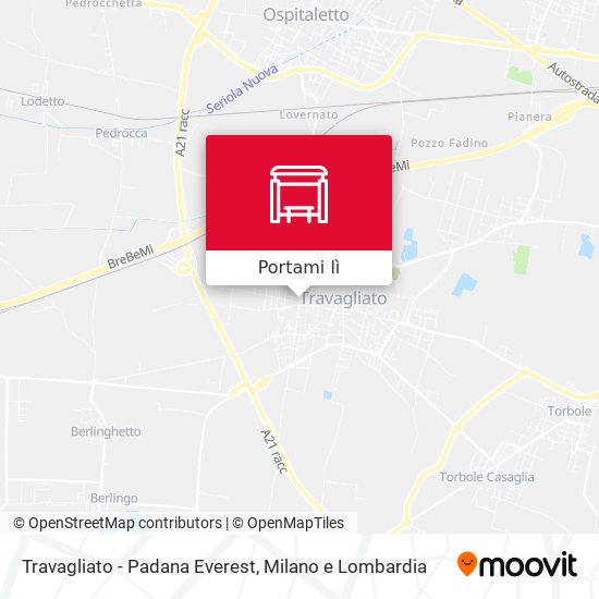 Mappa Travagliato - Padana Everest