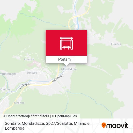 Mappa Sondalo, Mondadizza, Sp27 / Scalotta