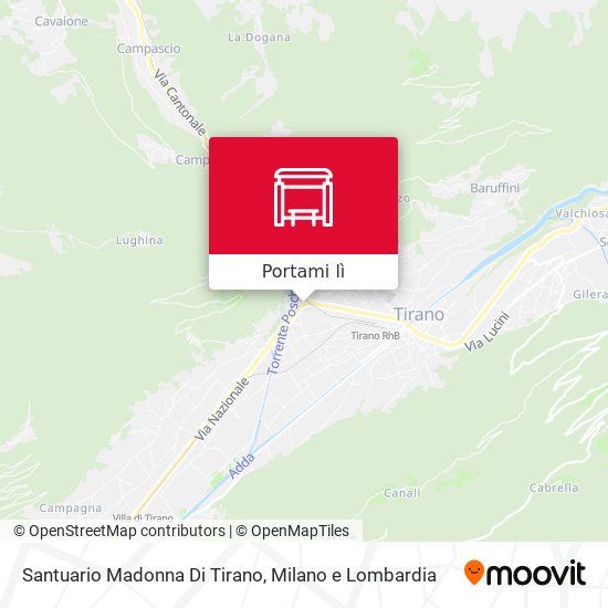 Mappa Santuario Madonna Di Tirano