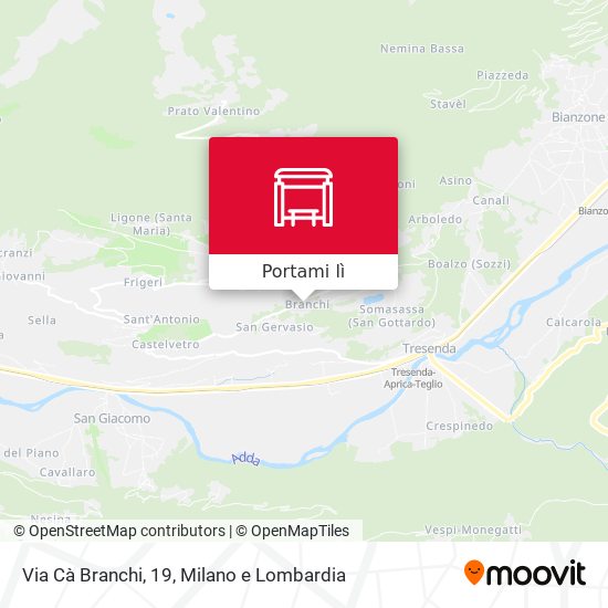 Mappa Via Cà Branchi, 19