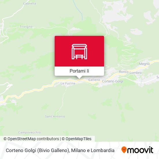 Mappa Corteno Golgi (Bivio Galleno)